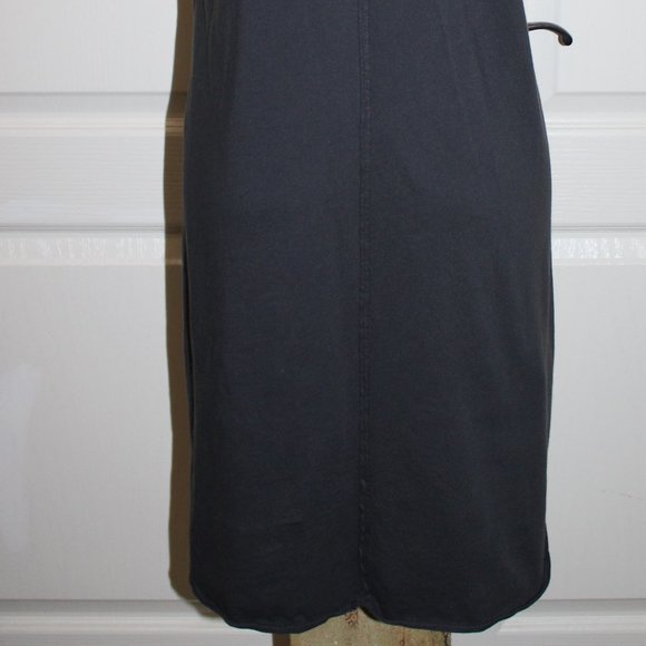 MISS ME * THE BUCKLE Size MED Gray Gold "LOVE" Low Cut V-Neck HI-LO Tunic Tank - Picture 12 of 13